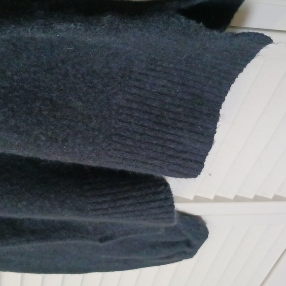 Madewell Payton Relaxed Fit Wool Alpaca Coziest Yarn Black Sweater, Size XS - Picture 9 of 13